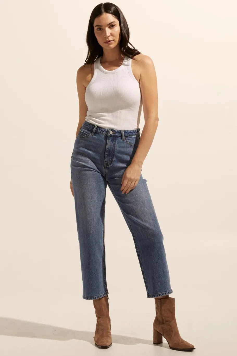 Tariff Jean-Mid Wash Denim|zoe kratzmann New