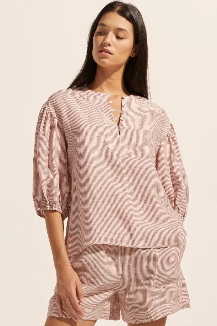 Theme Top-Ginger Stripe|zoe kratzmann Online