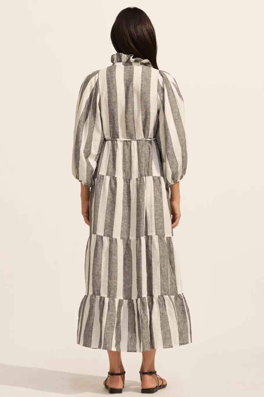 Toast Dress-Black Wide Stripe|zoe kratzmann New