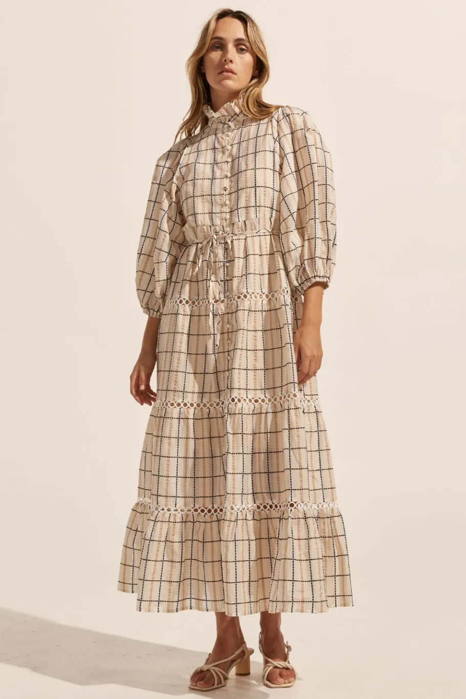 Toast Dress-Ivory Check|zoe kratzmann Clearance
