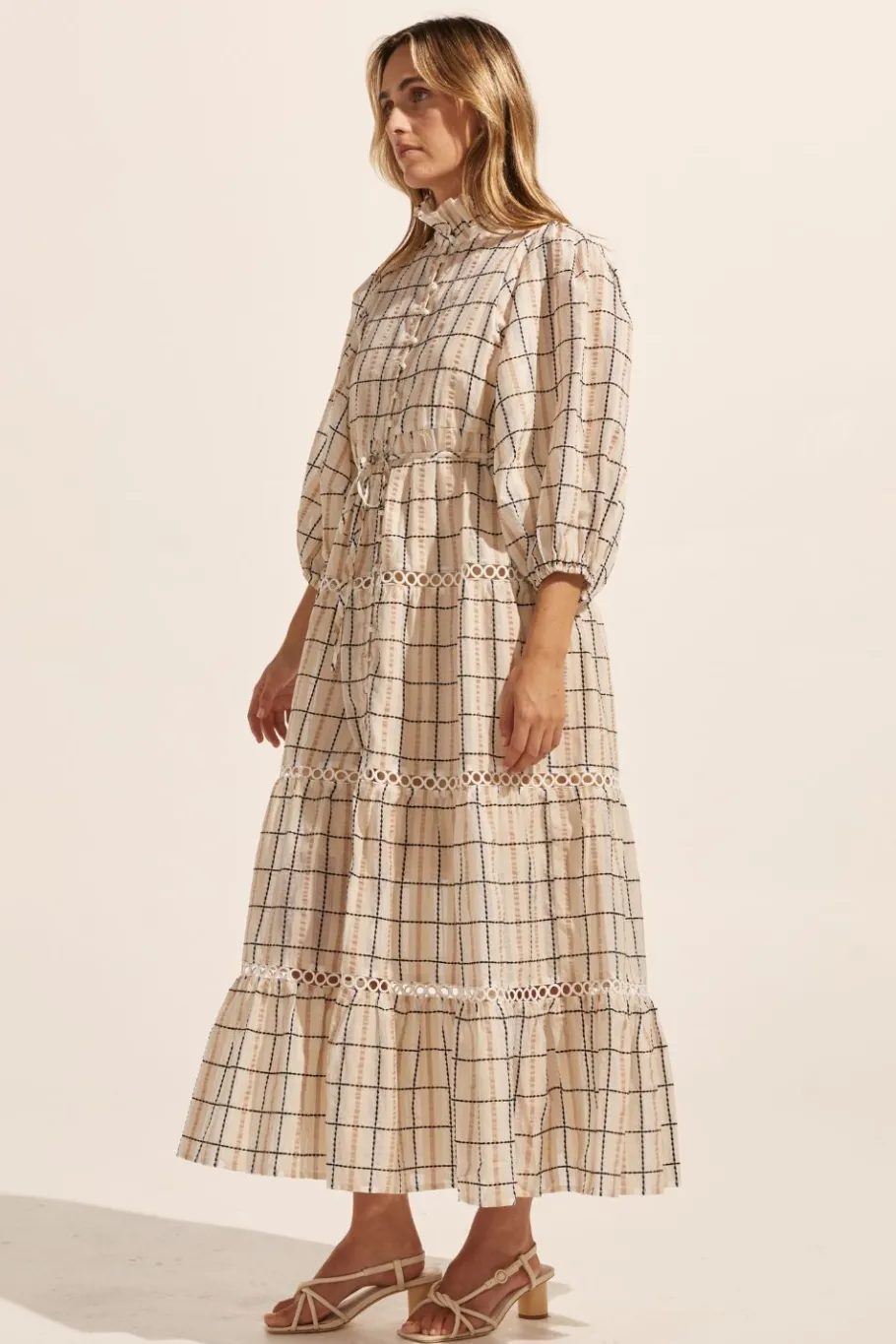 Toast Dress-Ivory Check|zoe kratzmann Clearance