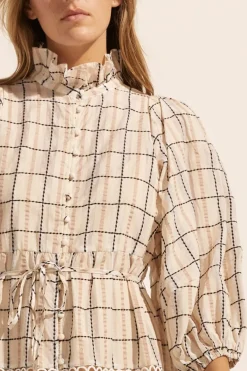 Toast Dress-Ivory Check|zoe kratzmann Clearance