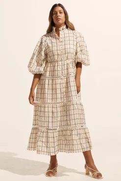 Toast Dress-Ivory Check|zoe kratzmann Clearance