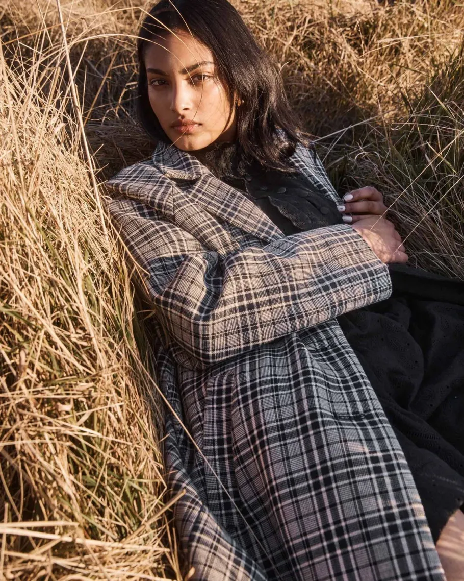 Transit Coat-Black Check|zoe kratzmann Outlet
