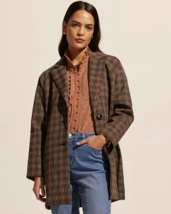 Transit Coat-Toasted Check|zoe kratzmann New
