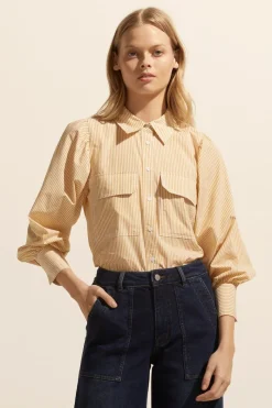 Underpin Top-Ochre Stripe|zoe kratzmann Discount