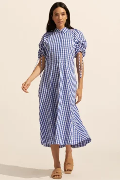 Urge Dress-Azure Gingham Check|zoe kratzmann Best