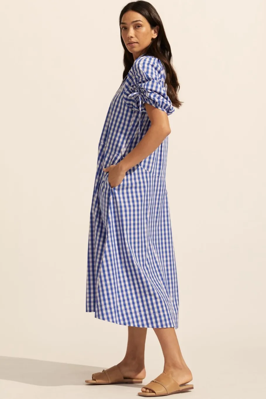 Urge Dress-Azure Gingham Check|zoe kratzmann Best