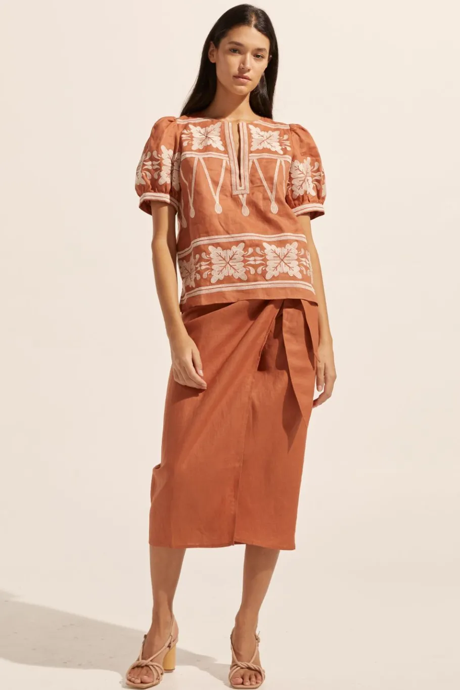 Venture Top-Ginger Embroid|zoe kratzmann Hot