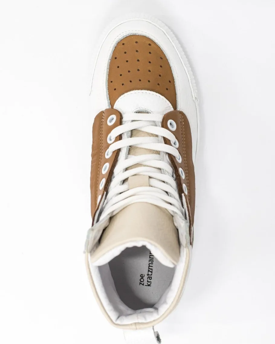 Vibe Sneaker-Mocha/White Leather|zoe kratzmann Sale